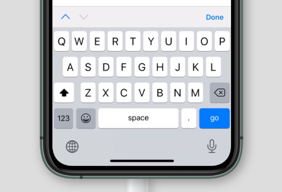 virtual keyboard for inputmode='search' on Safari on iOS